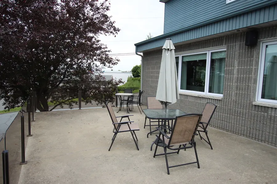 Terrasse extérieure du gîte